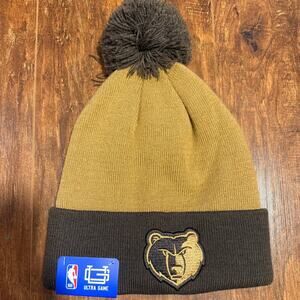 Memphis Grizzlies NBA Ultra Game Beanie Hat NWT $30 MSRP Tan Brown
